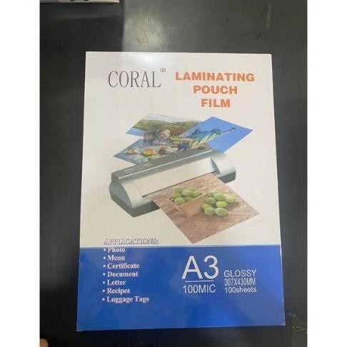 

Sale 100 Lembar Coral Plastik Laminating Film A4 F4 Hot Laminasi Panas Kualitas Terbaik