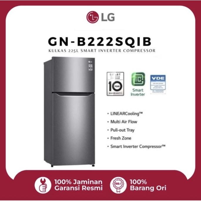 Grosir Kulkas Lg Gnb 222 Sqib 2Pintu 222Sqib