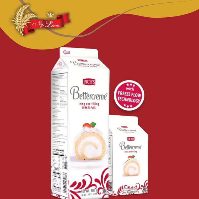 

RICH'S Bettercreme Icing and Filling / Pengganti Buttercream 907 gr murah