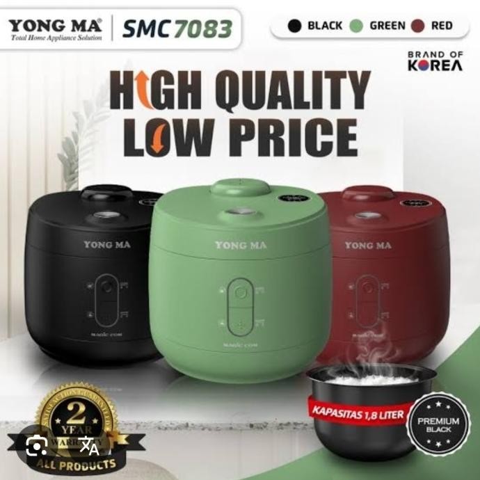 Murah Magic Com Yong Ma Smc7083 Rice Cooker Yongma Smc 7083