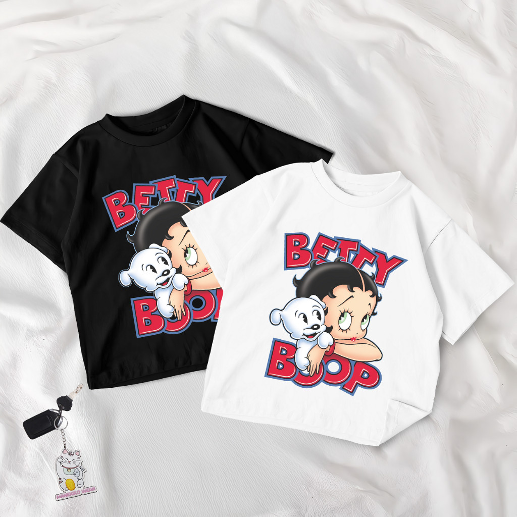 Manekiko Wear - BAJU ANAK BETTY BOOP COTTON COMBED 30S PREMIUM UKURAN S-XXL / ATASAN / KAOS / BLOUSE