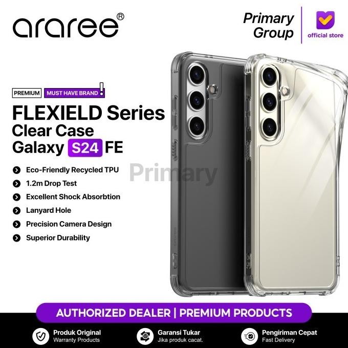Case S24 FE S24FE ARAREE Flexield Clear Transparent Anti Shock TPU Protective Cover Casing