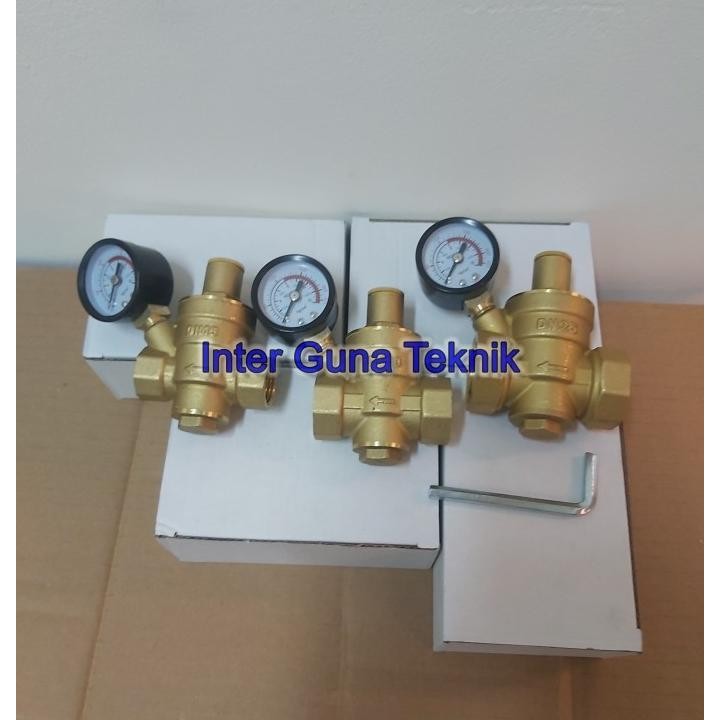 Pressure Reducing Valve Prv 1" Inch / Pressure Regulator Water Pn-16 New Stok