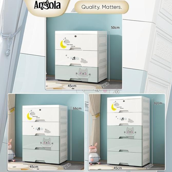 Murah Angola Lemari Pakaian Plastik C51 Lemari Baju / Lemari Pakaian Anak 3 Tingkat
