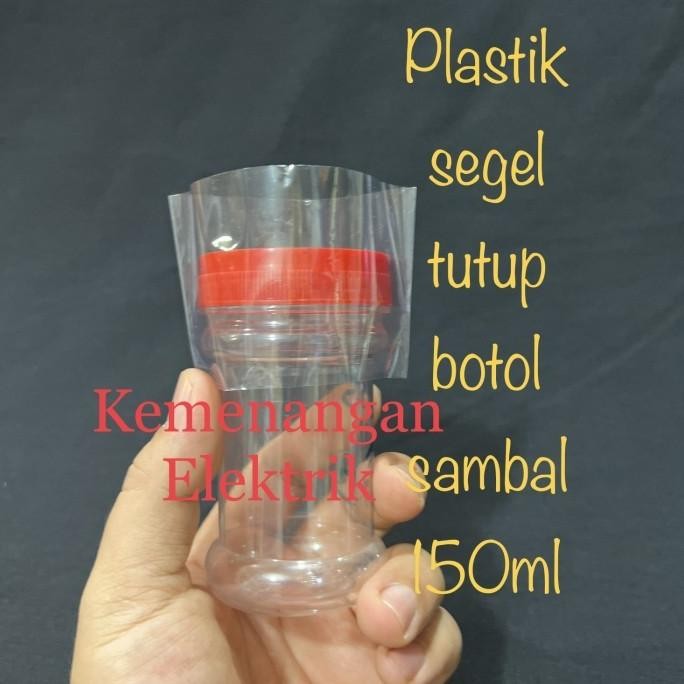 Plastik Segel tutup botol sambal 150ml (bagian tutup) Plastik Shrink