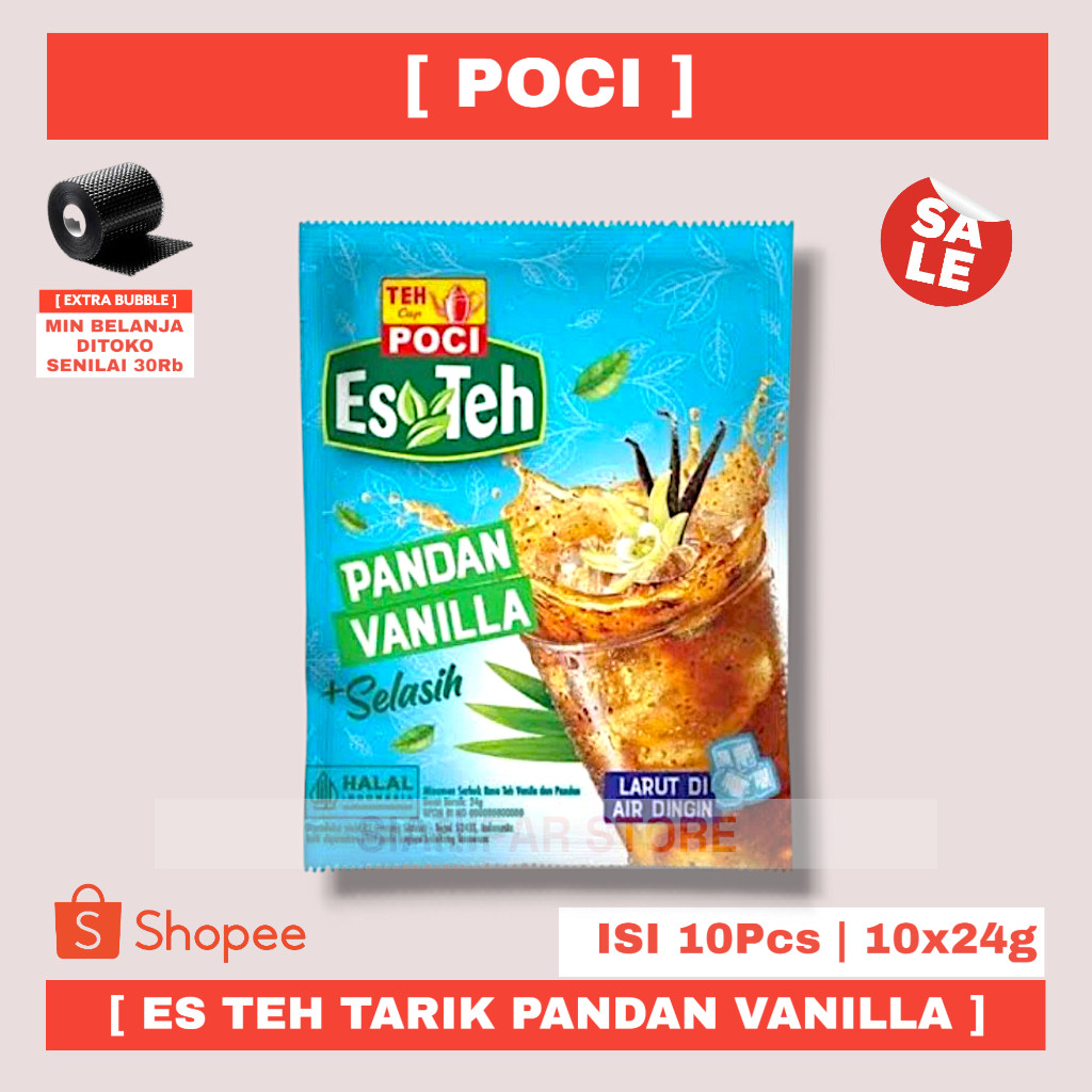 

POCI ES TEH TARIK PANDAN VANILLA RCG 10x24g