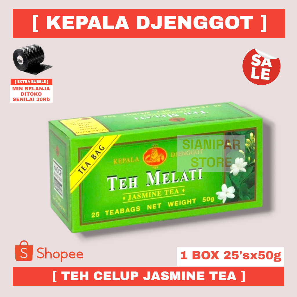 

KEPALA DJENGGOT TEH CELUP 25'S JASMINE TEA PCK 50g