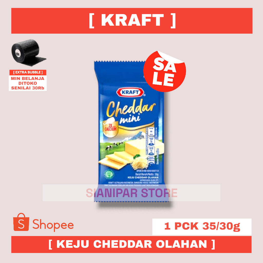 

KRAFT KEJU CHEDDAR OLAHAN PCK 35/30g