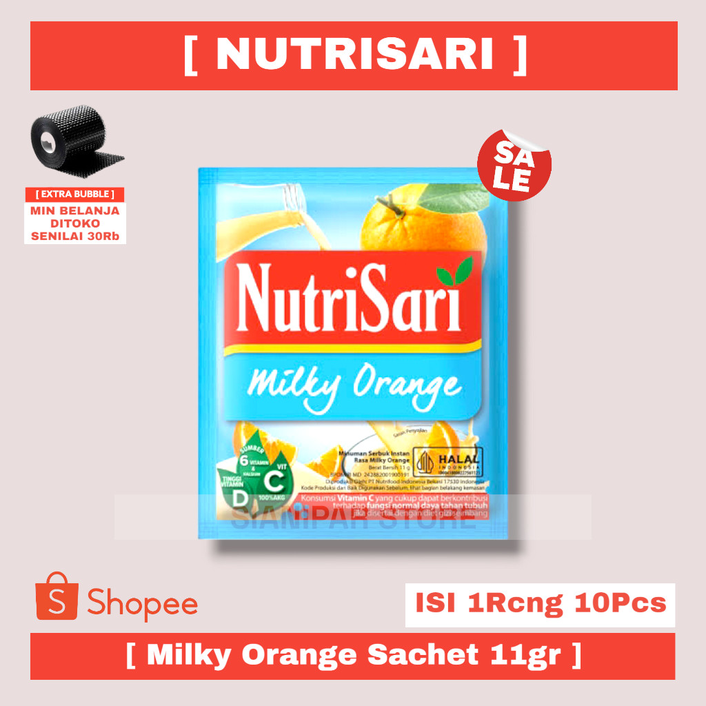 

NUTRISARI INSTANT DRINK MILKY ORANGE SCT 11g