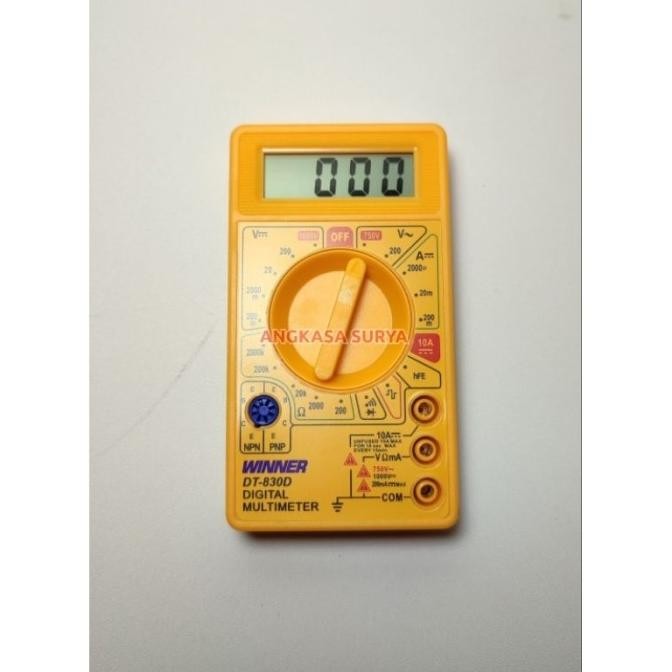 Multimeter / Tester Digital Winner DT-830D Original / Avo Avometer Multitester Digital Winner DT 830