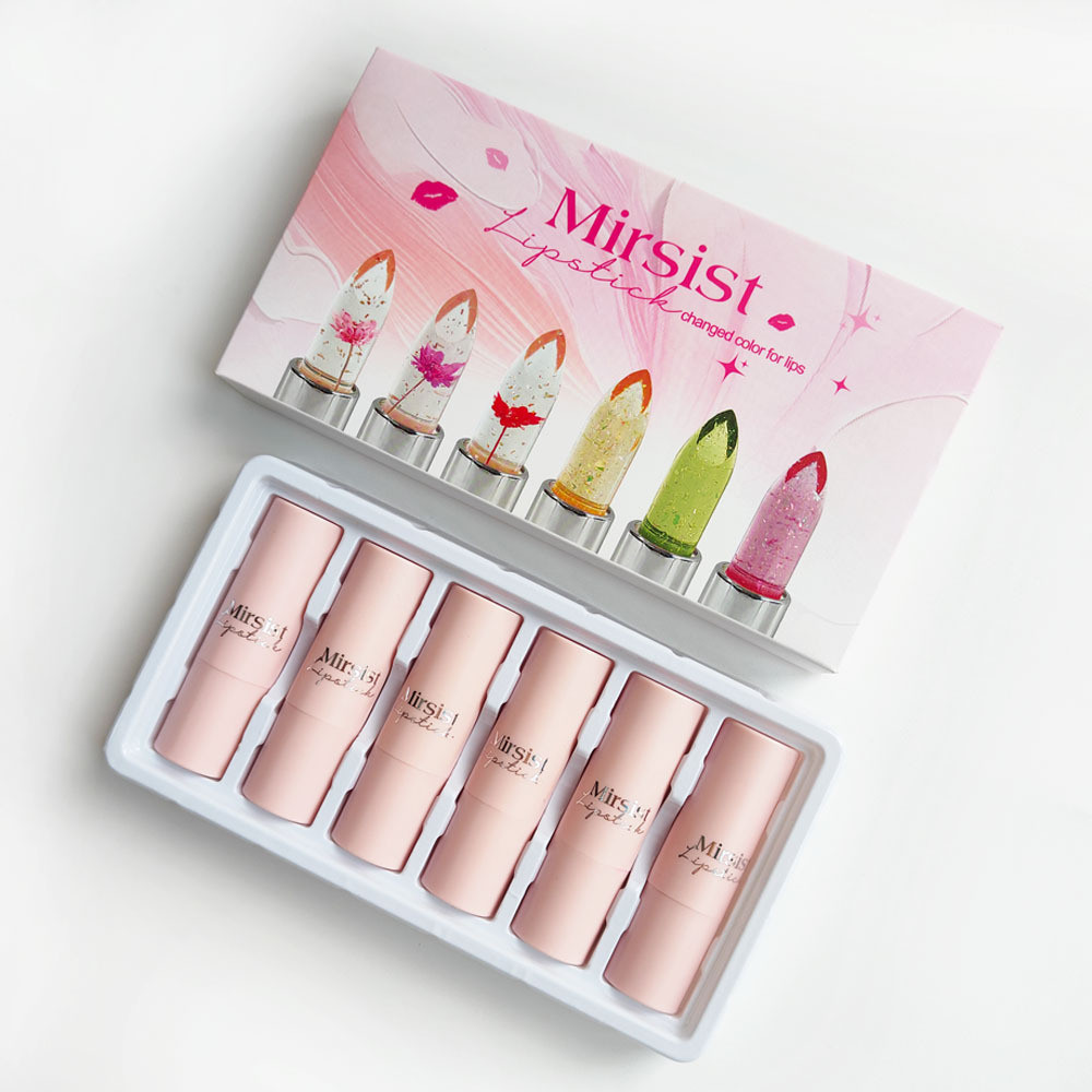 6Jelly Chameleon Temperature-Changing Lipstick Petal Lipstick Complexion Improvement Lipstick