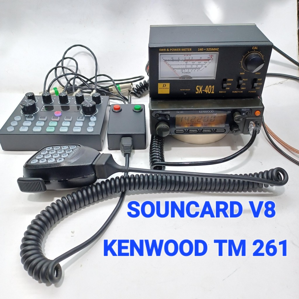 PTT BOX RIG KENWOOD TM261 UNTUK KE SOUNDCARD V8