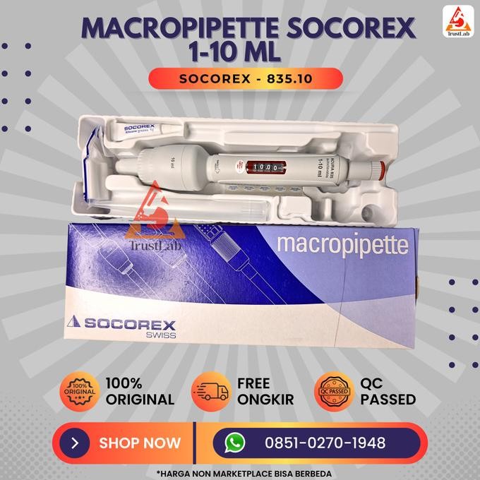 Macropipette 1-10ml Socorex 835.10 Makropipet 1-10ml Socorex 835.10