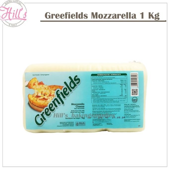 

Grosir Mozzarella Cheese Greenfields 1 Kg / Keju Mozzarela Mozarela Mozza Greenfield 1Kg 1000Gr