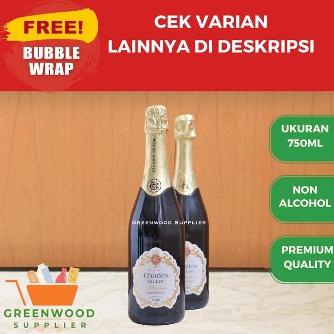 Murah Charles Du Lac Sparkling Red Grape Non Alcohol - 750Ml