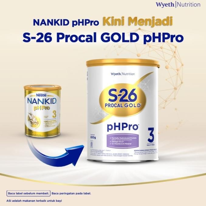 

Grosir S26 Procal Gold Phpro Ph Pro Tahap 3 (Usia 1-3 Tahun) 800Gr