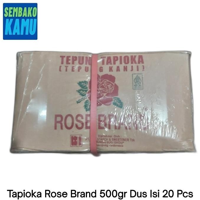 Sale Tepung Tapioka Rose Brand 500Gr - 1 Dus Isi 20 Pcs