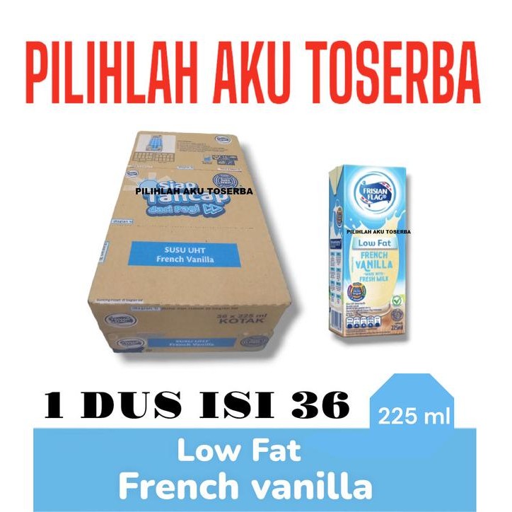 

Promo Susu Frisian Flag Low Fat French Vanilla 225 Ml - ( 1 Dus Isi 36 Pcs )