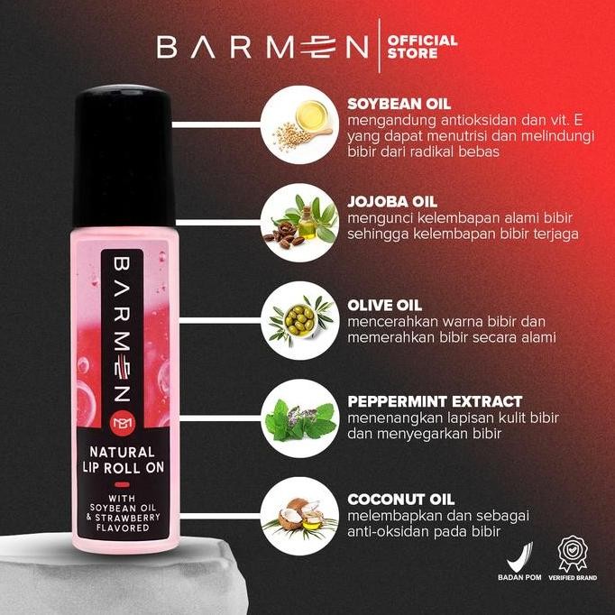 

Grosir New Barmen Paket Hemat 4 Lip Serum Variant Rasa Terbaru Mint,Coffee,Vanilla Dan Strawberry - Perawatan Bibir Pria Untuk Bibir Hitam Kering Dan Pecah - Pecah