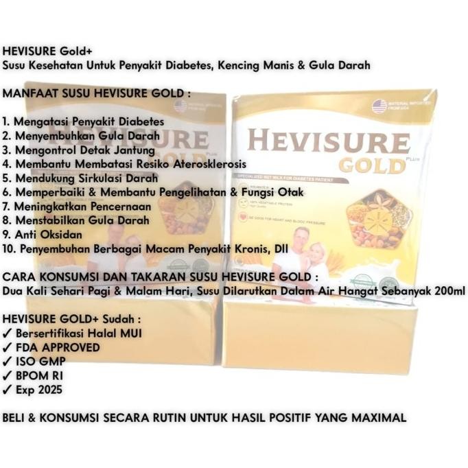 

Promo Hevisure Gold Susu Diabetes Original As Bpom|Box