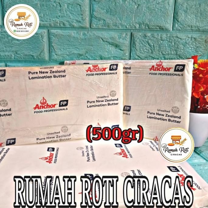 

Sale Butter Sheet Anchor Unsalted Danish Croissant Laminating Lembaran Repack 500Gr Mentega 500 Gr Buter