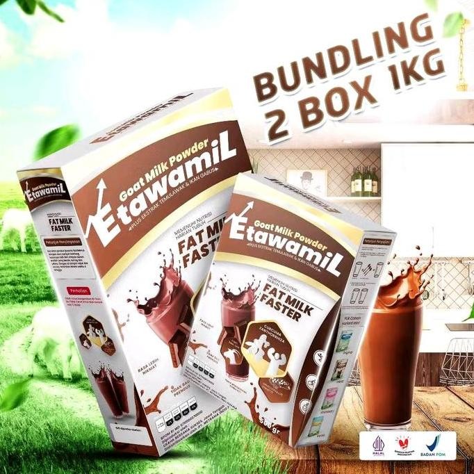 

Promo 1Kg Etawamil Goat Milk Faster Temulawak Plus Ikan Gabus 1Kg Bubuk