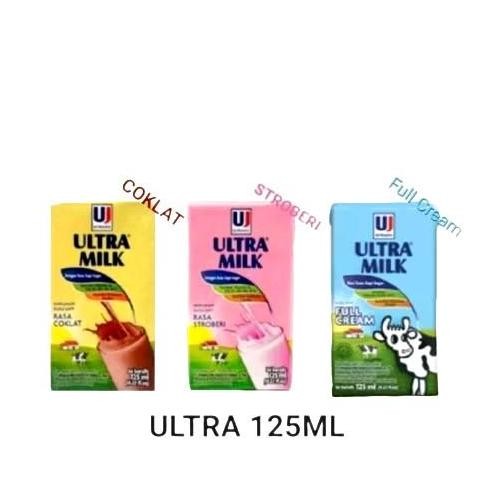 

Grosir (40 Pcs) Ultra Milk Susu Uht 125Ml Per Dus + Free Packing Bubble Wrap