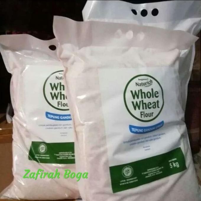 

Promo Naturich Whole Wheat Flour/Tepung Gandum Utuh 5 Kg