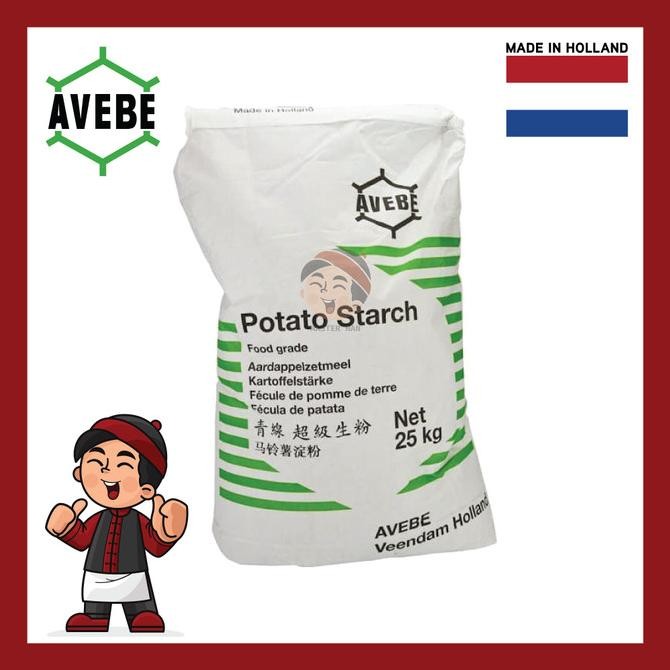 

Grosir Avebe Potato Starch / Tepung Kentang Avebe 25Kg