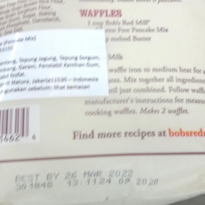 

Murah Bobs Red Mill/Gluten Free/Pancake Mix/680Gr