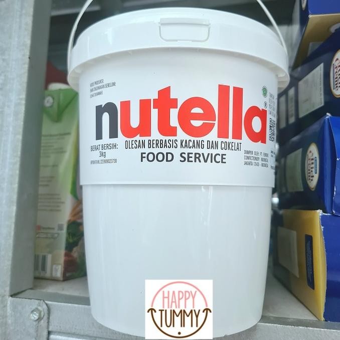 

Nutella spread selai 3 kg pail coklat chocolate jam food service