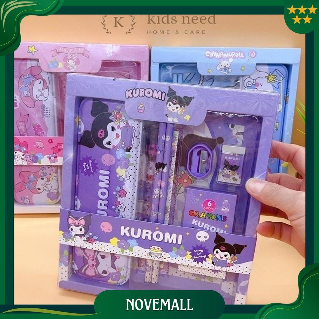 

Ramadhan Sale 3.3 Kotak Pensil Anak Set 7 In 1 Stationery Untuk Hadiah Anak Sekolah Sanrio / Alat Tulis Set Kotak Pensil Karakter Kuromi /Stationery /Kotak Pensil Set Karakter Sanrio Labubu Promo Puncak