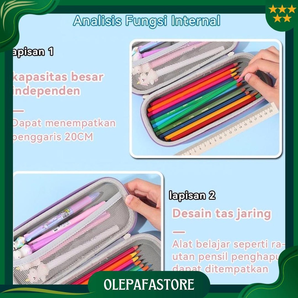 

Kotak Pensil 3D ( Tiga Dimensi ) Import Kekinian Ori