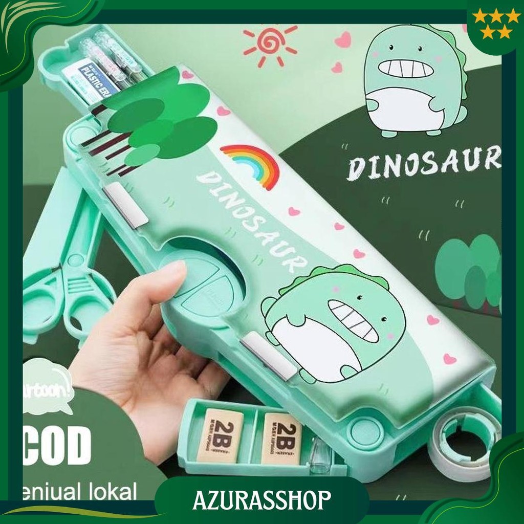 

SutangKotak Alat Tulis Multifungsi Kotak Pensil / Tempat Pensil Motif Kartun Lapisan Ganda Tunggal Dengan Rautan Kapasitas Gratis Ongkir