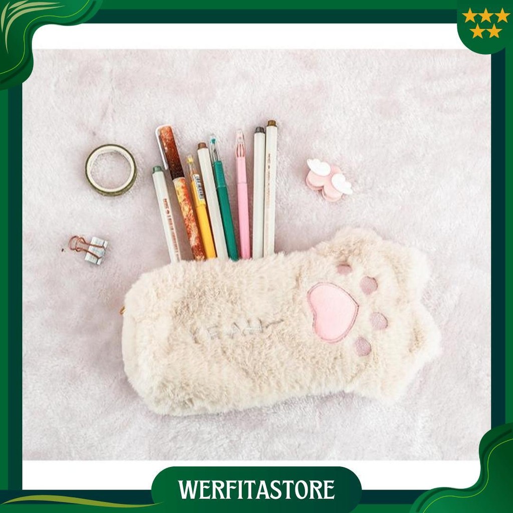 

Tempat Pensil Bulu/ Pouch Make Up Bulu Cat Paw Promo Puncak