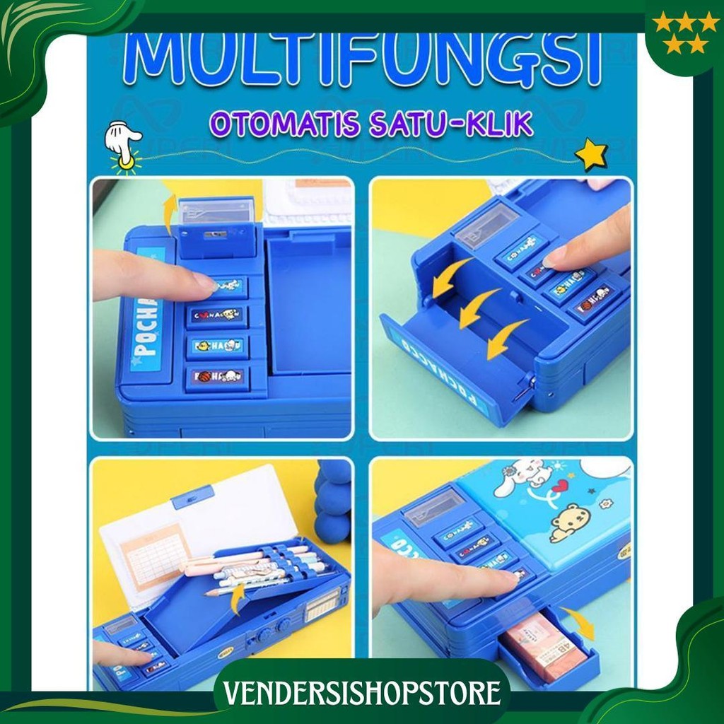 

New Tempat Pensil Kuromi Kotak Alat Tulis Multifungsi Kunci Kode Kotak Pensil Passward Sanrio Dua Sisi Bernilai Tinggi Kapasitas Kotak Pensil Serbaguna Tempat Kotak Pensil Mekanik Multifungsi Ori