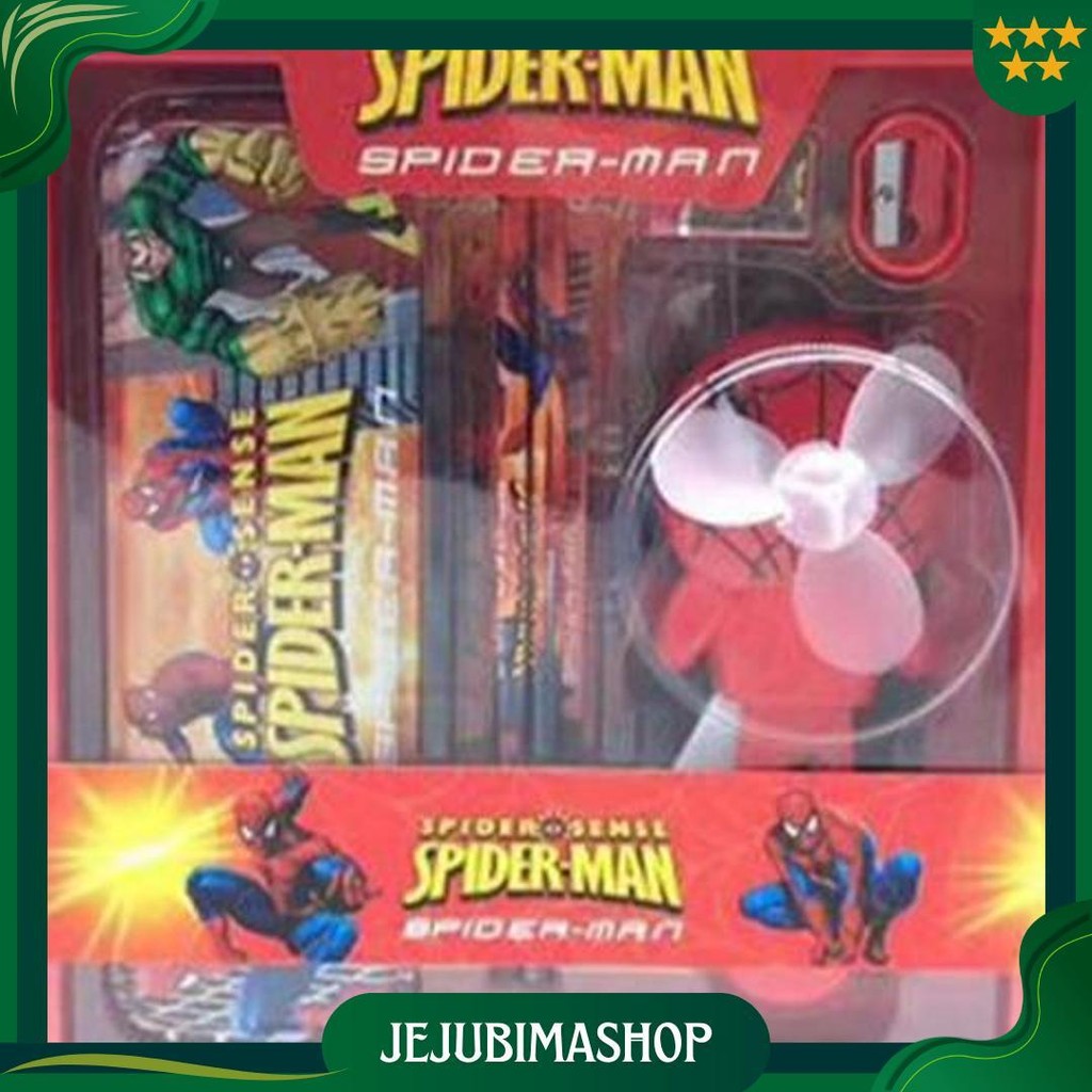 

Study Set Stationery Pencil Case Set Alat Tulis Sekolah Karakter Motif Spiderman/Little Pony 8033 Promo