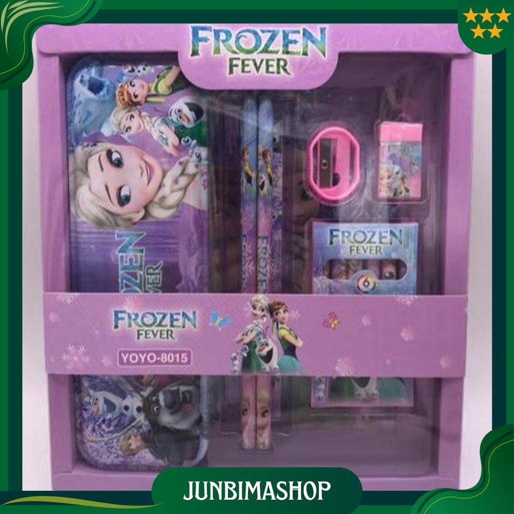 

Study Set Stationery Set Alat Tulis Sekolah Karakter Unicorn/Spiderman/Frozen/Little Pony 8015 Cod