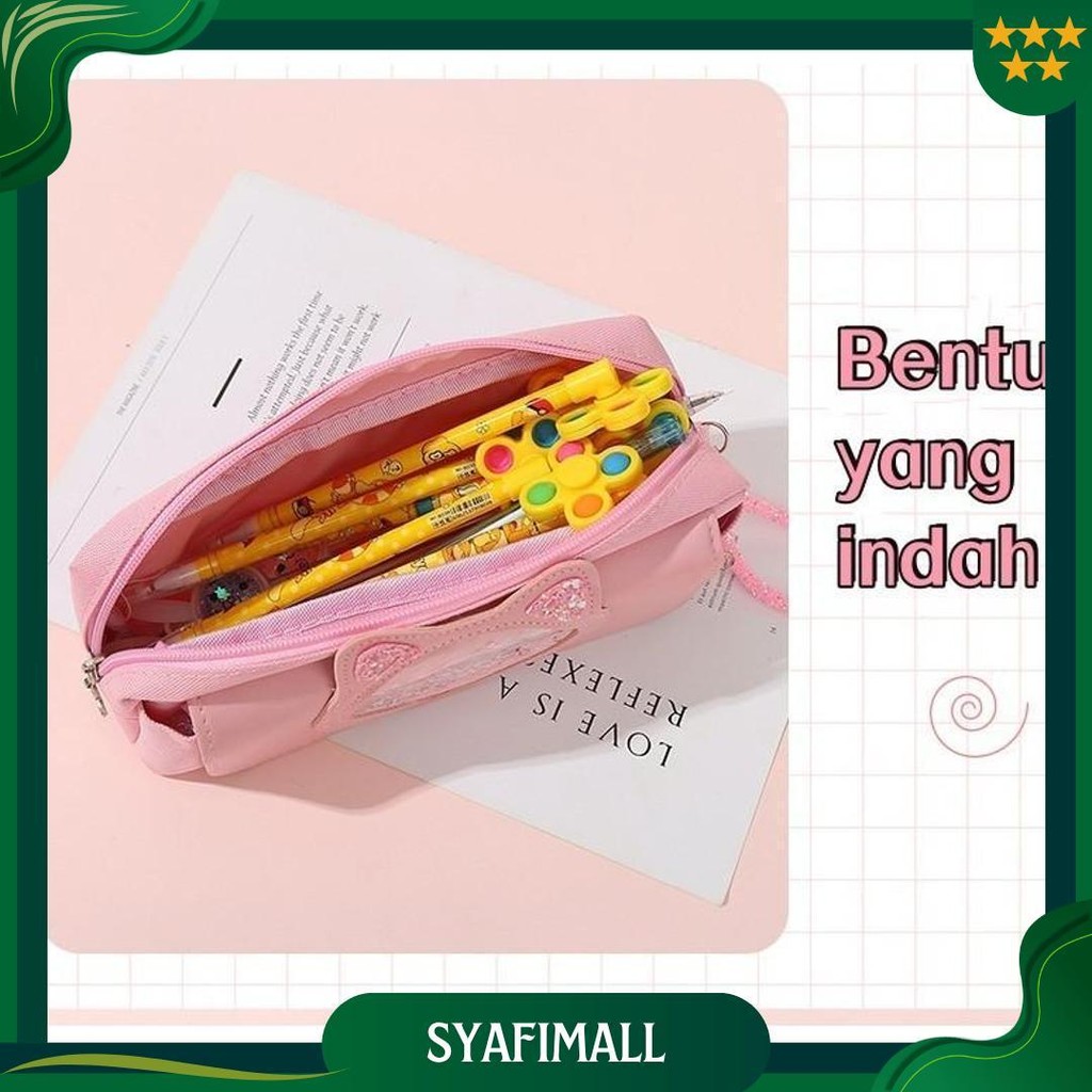 

[Ready] Tas Pensil Kucing Lucu Tempat Pensil Anak / Pensil Case / Pensil Pouch / Pouch Anak / Kotak Pensil Tiga Lapis Kapasitas Besar Best Seller