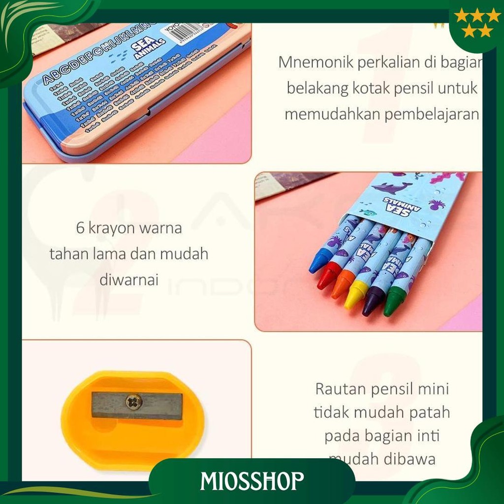 

Lakoe Kotak Pensil Anak Set Stationery/Alat Tulis Kotak Pensil Karakter/Alat Tulis Set Lengkap Sale