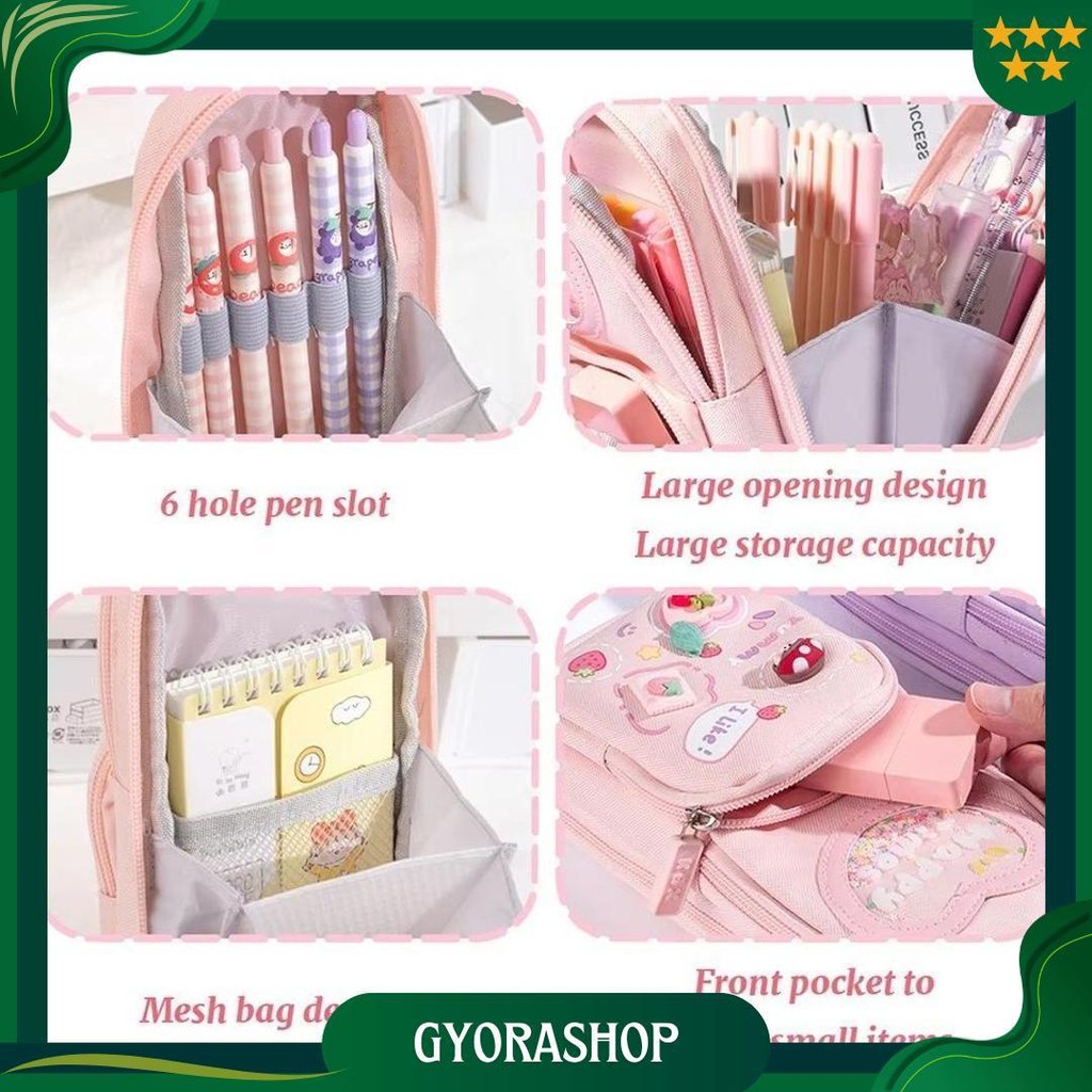 

Hc Tempat Pensil 3D 3 Resleting Karakter Kartun Kapasitas Besar Kotak Pensil Anak Sekolah 6 Sekat Tempat Pensil Lucu Kotak Pensil Serbaguna 6 Layers Tempat Alat Tulis Perlengkapan Sekolah 3 Sisi Resleting Ori