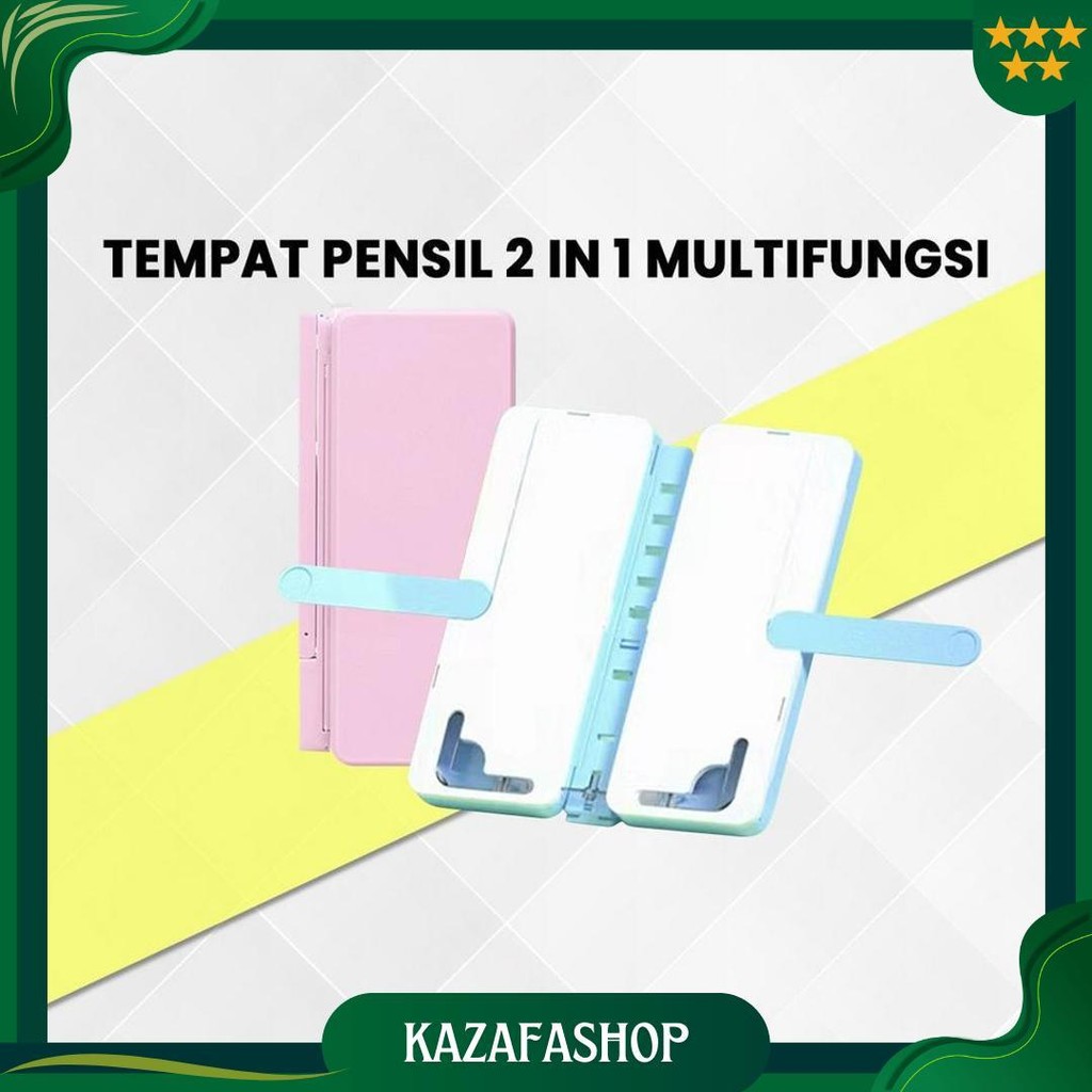 

Tempat Pensil 2In1 Multifungsi Dengan Tatakan Buku Dan Papan Tulis Praktis / Kotak Pensil Lipat Tempat Penyimpanan Alat Tulis Anak Sekolah / Pencil Case Book Holder Import Stockami A73 Cod