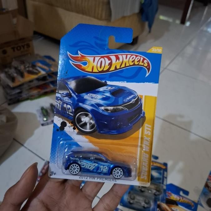 HOT WHEELS HOTWHEELS SUBARU WRX STI BLUE 2012 HW PREMIERE 2104T