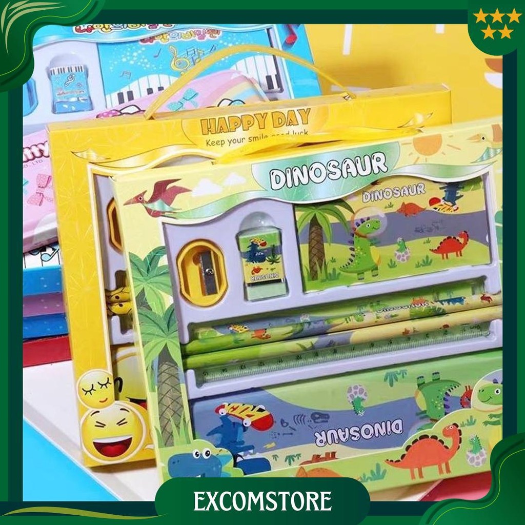 

Voova Set Kotak Pensil/ Set Box Hadiah Anak/ Set Stationery Alat Tulis Kotak Pensil Karakter Lucu Promo 4.4