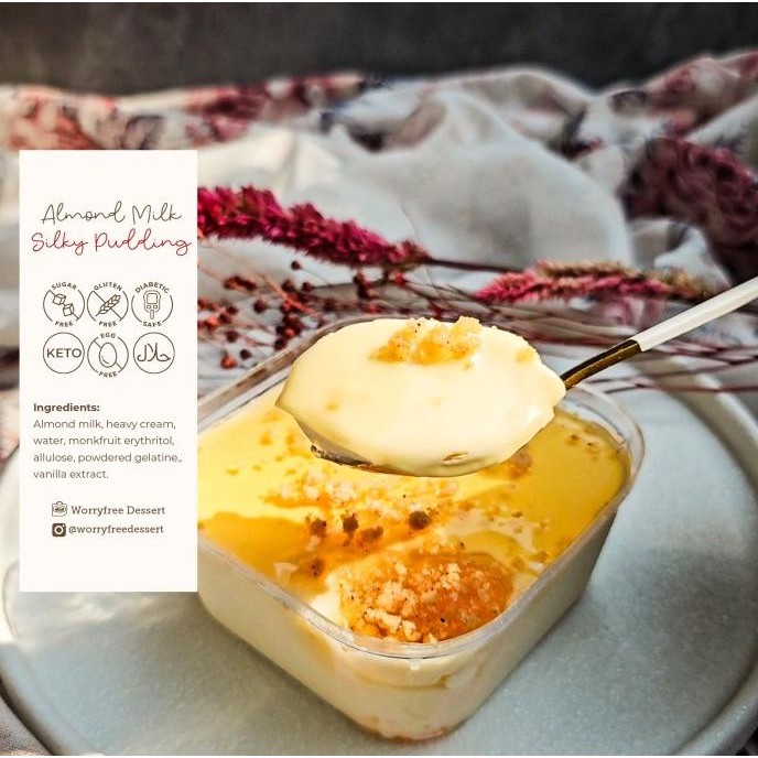 

Sale Keto Japanese Almond Milk Pudding | Puding Susu Almond Ala Gyu Kaku - Sugar Free, Gluten Free, No Egg, Halal