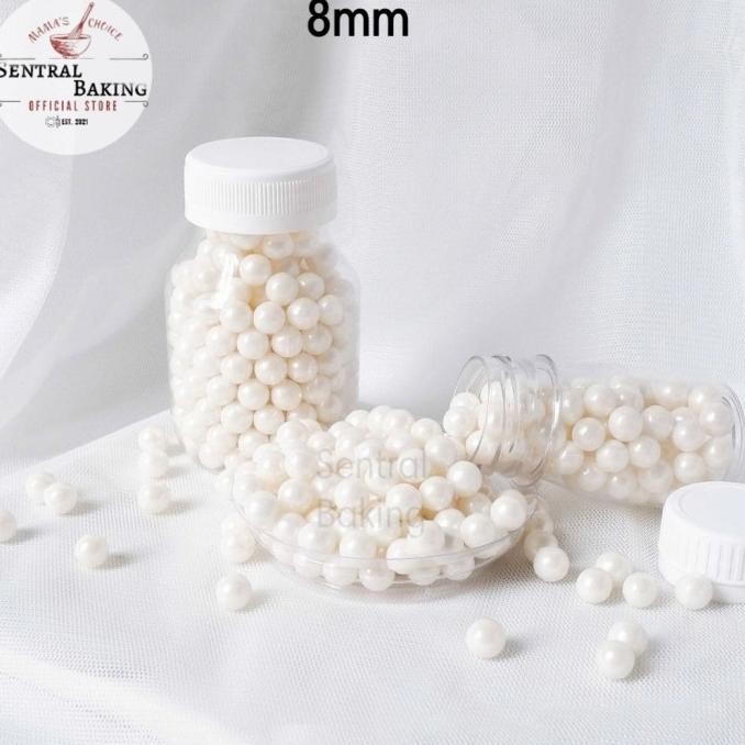 

Grosir Sprinkle Kue Mutiara Putih 6-12Mm 500Gr (P1) / Springkel Springkle Kue