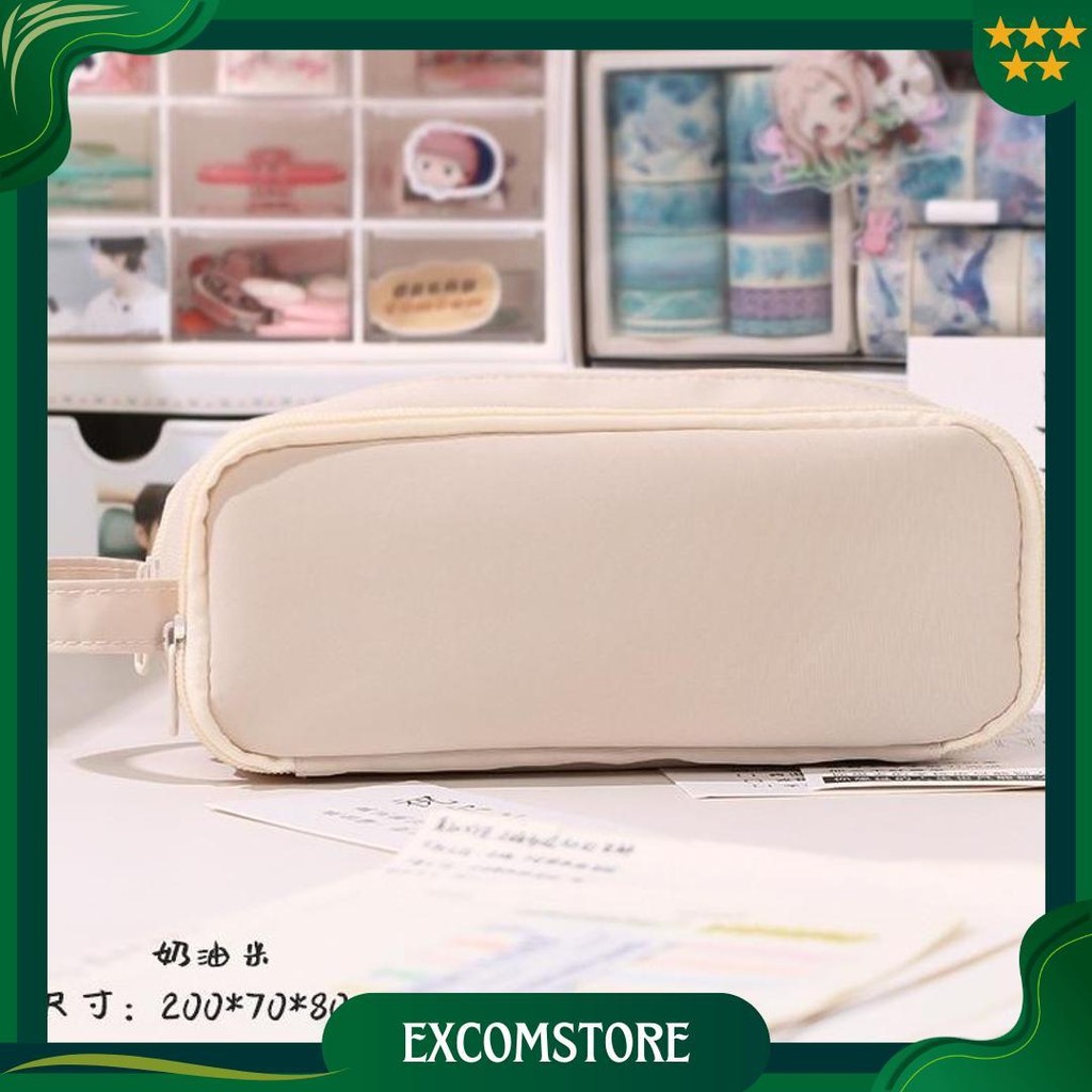 

Loooopy Pencil Case Large Capacity Pencil Case Simple Japanese Stationery Storage Bag School Office Supplies Gratis Ongkir