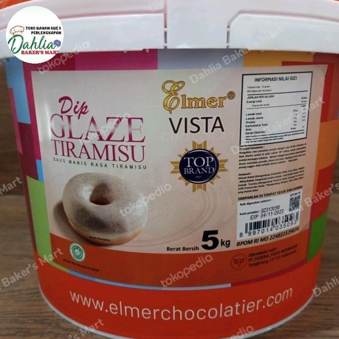 

Murah Elmer Dip Glaze Berbagai Varian Rasa Kemasan 5 Kg Khusus Gojek/Grab