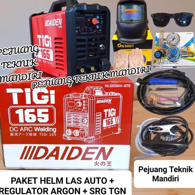 Murah Mesin Las Argon Daiden Tigi Tig 165 Pulse / Trafo Las Argon Daiden Tigi 165