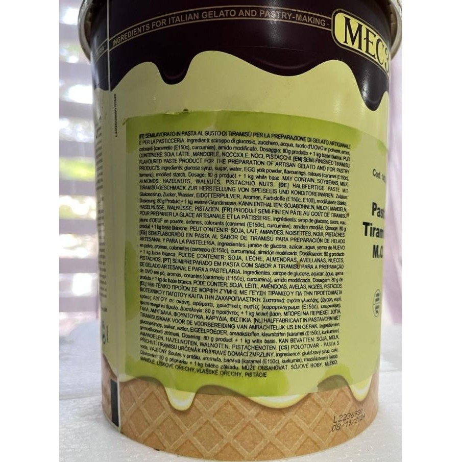 

Promo Mec3 Pasta Tiramisu Paste Gelato Cake Cream Filling 200Gr